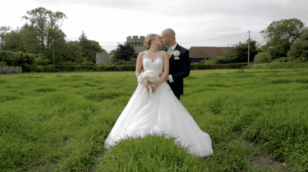 wedding, married couple, kiss